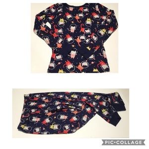 🌵5/$25🌵Gap girls size 8 kitty space pajamas